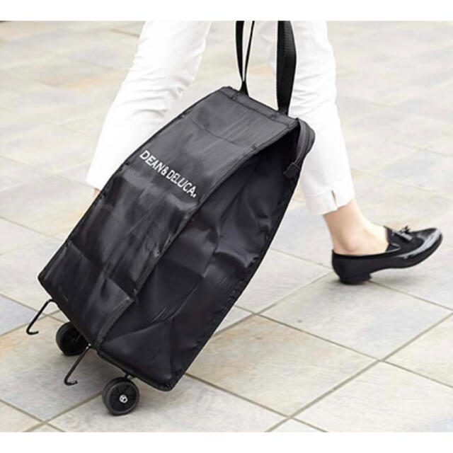 DEAN & DELUCA(ディーンアンドデルーカ)の【新品】DEAN&DELUCA ショッピングカート ブラック レディースのバッグ(スーツケース/キャリーバッグ)の商品写真
