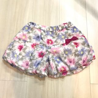 ベベ(BeBe)のBeBe べべ　バルーンパンツ　フラワーレース　110 リボン(パンツ/スパッツ)