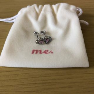 me.ハートピアス♡巾着付き(ピアス)