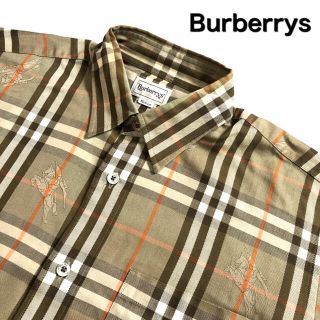 公式の 【美品】レア バーバリーズ Burberry 柄シャツ ポリシャツ ロゴ