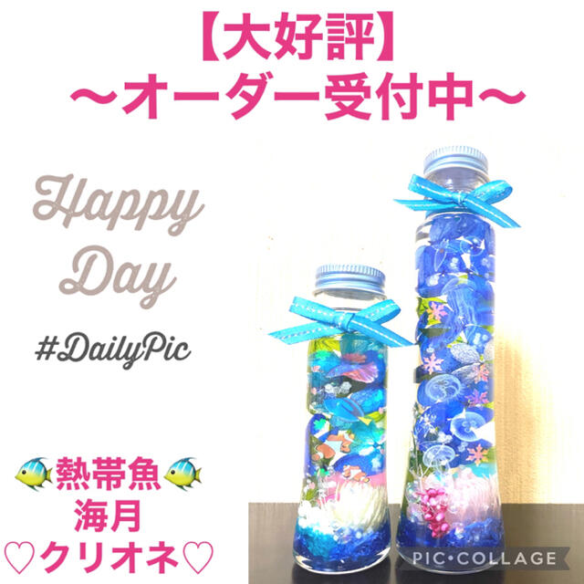 【熱帯魚＆海月＆クリオネ】〜❄︎華やか蓄光Mixアクアリウム❄︎〜2本セット♡