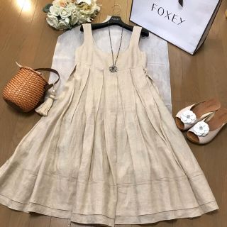 美品♡ FOXEY 大人気 完売 増産 リネンワンピース ソレイユ フォクシー