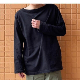 ヤエカ(YAECA)の20ss yaeca バスクシャツ　ブラック(Tシャツ/カットソー(七分/長袖))