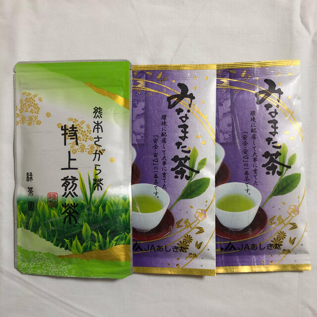 お茶　お茶っ葉　茶葉　国産　緑茶　煎茶　緑茶　玉緑茶　5袋セット 食品/飲料/酒の飲料(茶)の商品写真