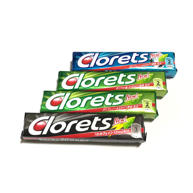 クロレッツ Clorets 4本 セット まとめ売り 食品/飲料/酒の食品(菓子/デザート)の商品写真