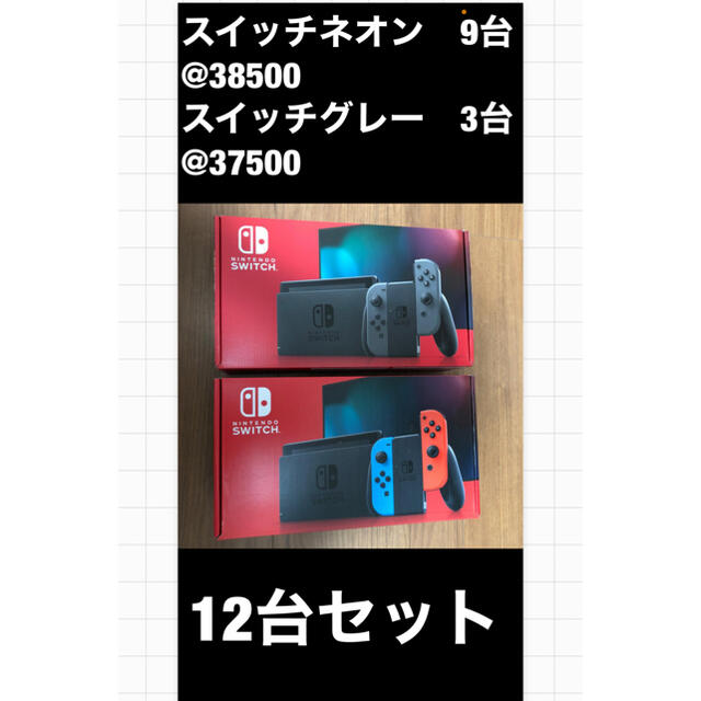 スイッチ　ネオン　グレー　12台セット