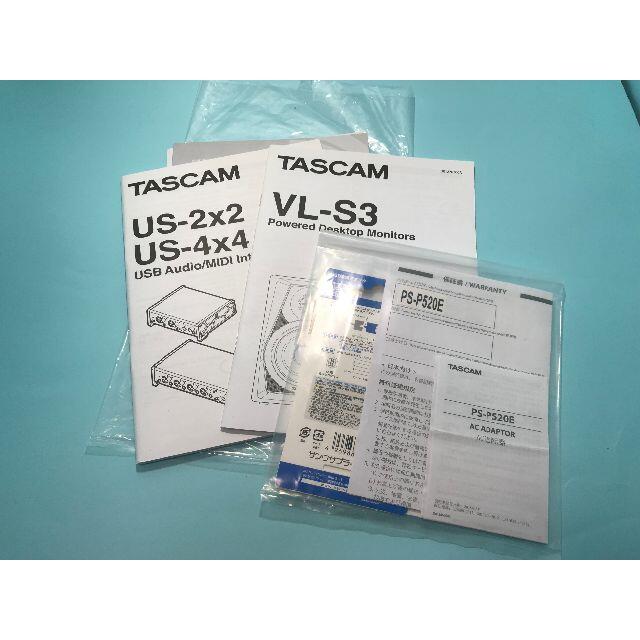 TASCAM（タスカム）US-2x2 + VL-S3 セット 楽器のDTM/DAW(オーディオインターフェイス)の商品写真