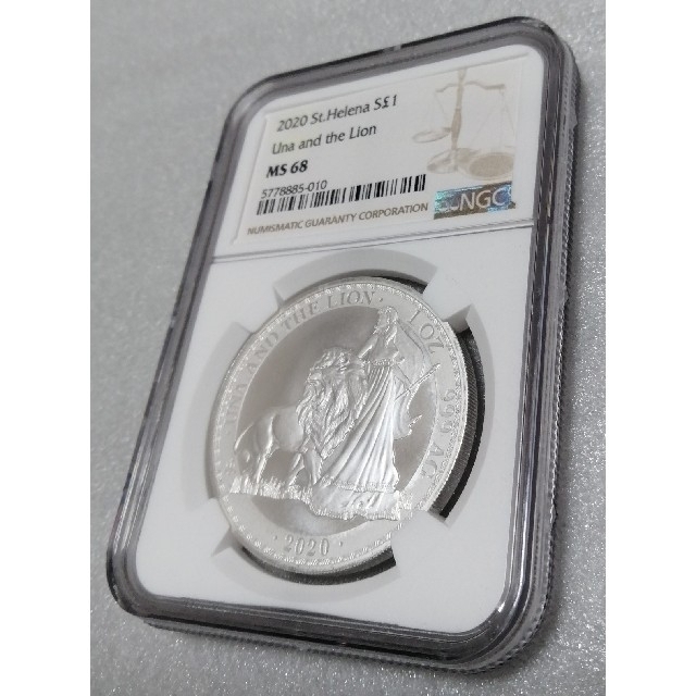 カテゴリ イギリス領 セントヘレナ 2020 ウナとライオン 銀貨 NGC MS68の通販 by ウィンター|ラクマ すると