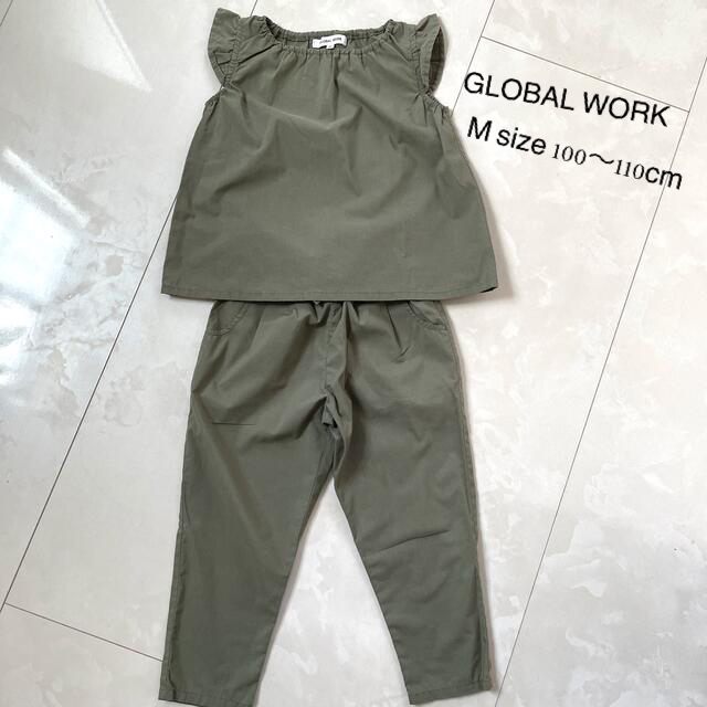 GLOBAL WORK(グローバルワーク)のグローバルワーク　セットアップ　100〜110cm キッズ/ベビー/マタニティのキッズ服女の子用(90cm~)(Tシャツ/カットソー)の商品写真