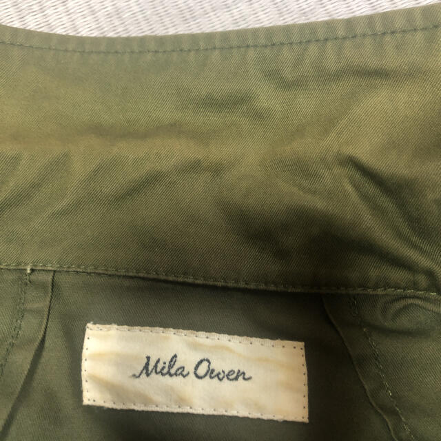 Mila Owen(ミラオーウェン)のMila Owen (ミラオーウェン) コーティングミリタリージャケット レディースのジャケット/アウター(ミリタリージャケット)の商品写真