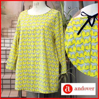 ほぼ新品!老舗ﾃｷｽﾀｲﾙﾒｰｶｰの一品!【AndoverFabrics】送料込(シャツ/ブラウス(長袖/七分))