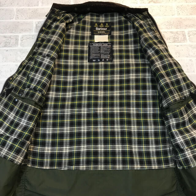 Barbour - バブアー ボーダー 旧3クラウン サイズ40 英国製 セージの