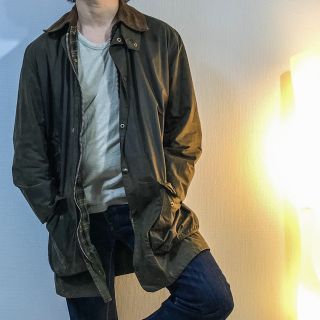 希少色ブラック 90s Barbour ビデイル 旧3クラウン 38 英国製