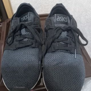 アシックス(asics)のasics　スニーカー　黒　24.5(スニーカー)