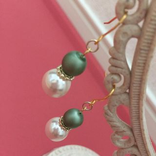 チェコガラスパール　ピアス(ピアス)