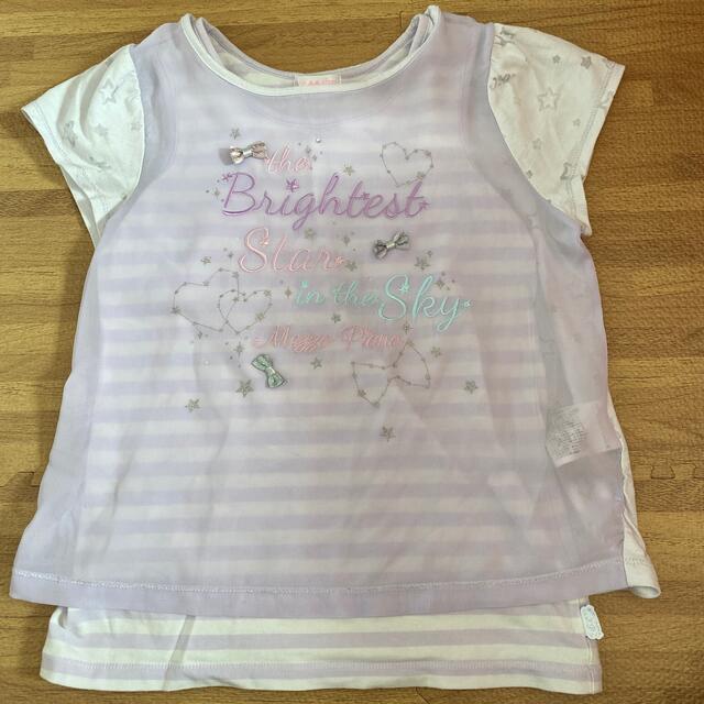 mezzo piano(メゾピアノ)のメゾピアノ　Tシャツ キッズ/ベビー/マタニティのキッズ服女の子用(90cm~)(Tシャツ/カットソー)の商品写真