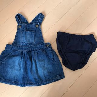 ベビーギャップ(babyGAP)のbabyGAP 80サイズ　デニムジャンパースカート(ワンピース)