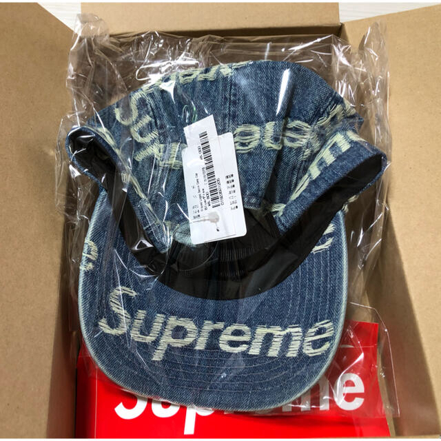 Supreme Frayed Logos Denim Camp Cap 3