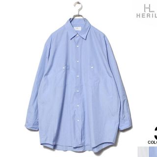 コモリ(COMOLI)のHERILL  ヘリル　SUVIN WORK SHIRTS（SAX）(シャツ)