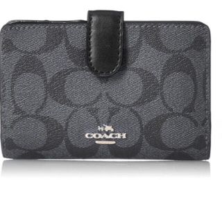 コーチ(COACH)のコーチ COACH 二つ折り財布 ブラック(財布)