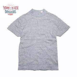 ビームス(BEAMS)のYOUNG & OLSEN✨モックネック ボーダーカットソーTシャツ ビショップ(Tシャツ(半袖/袖なし))