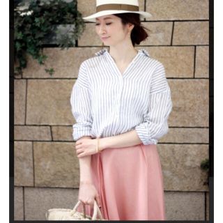 スピックアンドスパン(Spick & Span)のスピックアンドスパン　リネンシャツプルオーバー     Irish linen (シャツ/ブラウス(長袖/七分))