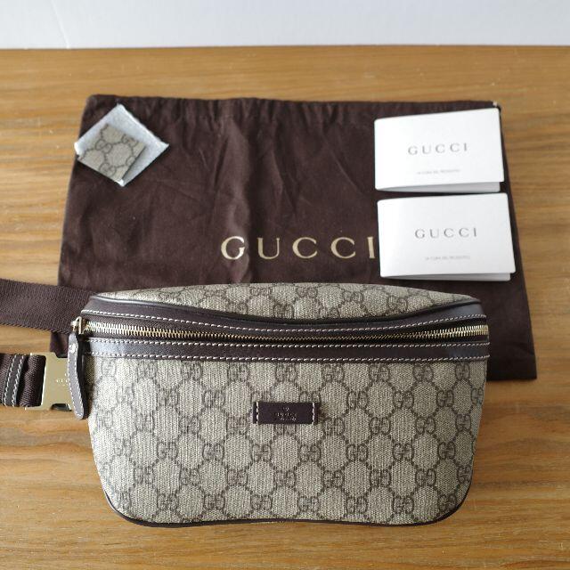 GUCCI - 【美品】GUCCI グッチ GGスプリーム 233269ウエストポーチ ウエスト