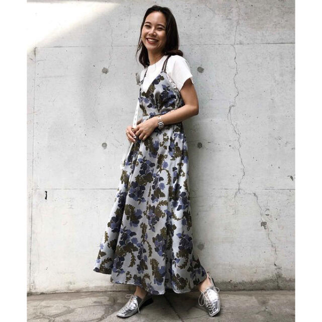 Ameri VINTAGE(アメリヴィンテージ)のAMERI JACQUARD DRESS  レディースのワンピース(ロングワンピース/マキシワンピース)の商品写真