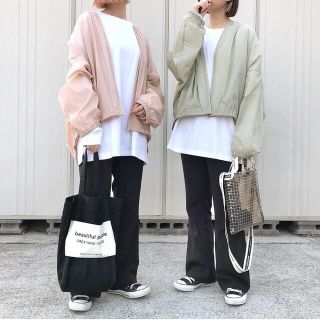 ユニクロ(UNIQLO)の★新品 完売品 UNIQLO ユニクロ シアーコクーンブルゾン ピンク(ブルゾン)