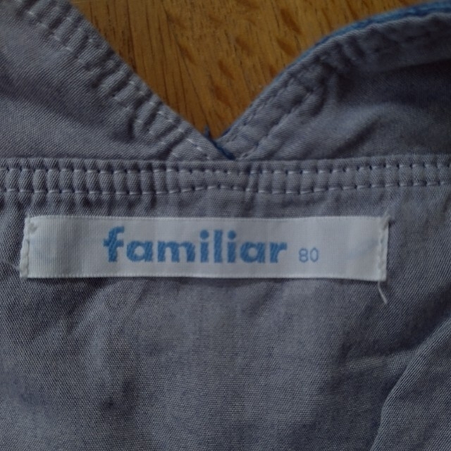familiar(ファミリア)のファミリア　オーバーオール　80 キッズ/ベビー/マタニティのベビー服(~85cm)(カバーオール)の商品写真