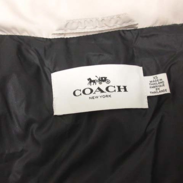 COACH(コーチ)のコーチ COACH XS ダウンコート アウター ロング フード ベージュ レディースのジャケット/アウター(ダウンコート)の商品写真