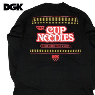 ディージーケー(DGK)の＊1051 レア ! ! DGK カップヌードル　コラボ　長袖　Tシャツ　ロンT(Tシャツ/カットソー(七分/長袖))