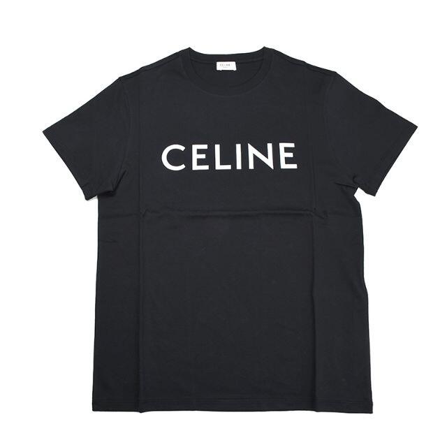 トップスCELINE セリーヌ ブラック半袖Tシャツ M