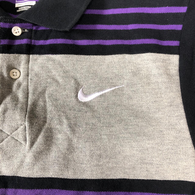 NIKE(ナイキ)の【美品】 NIKE ナイキ 切り返し ボーダー ポロシャツ メンズのトップス(ポロシャツ)の商品写真