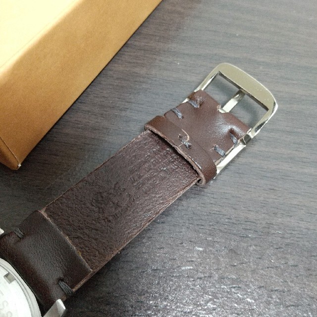 新品 イルビゾンテ 本革 レザー 腕時計 42mm クォーツ ブラウン ブラック