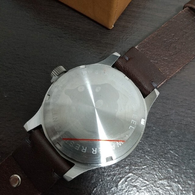 新品 イルビゾンテ 本革 レザー 腕時計 42mm クォーツ ブラウン ブラック
