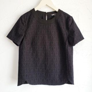 アルマーニエクスチェンジ(ARMANI EXCHANGE)のアルマーニ エクスチェンジ A/X ☆ 総刺繍 プルオーバー XS 黒 半袖(シャツ/ブラウス(半袖/袖なし))