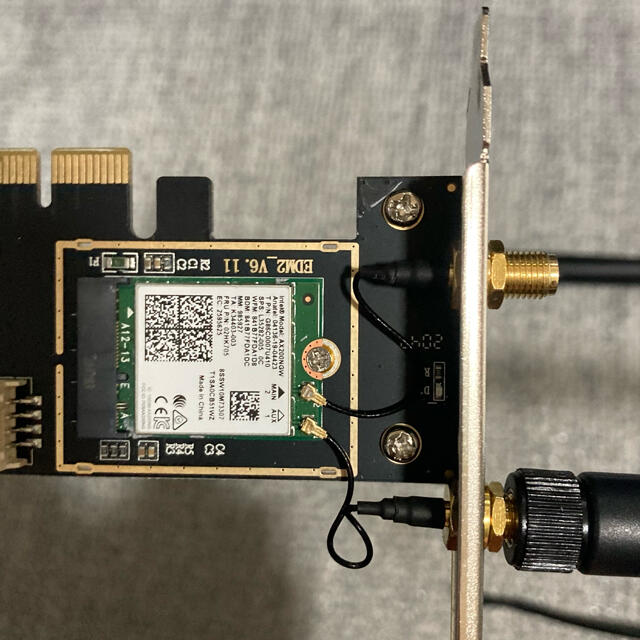 Wi-Fi 6 無線LANカード AX200 WiFi 6 PCI 難有 スマホ/家電/カメラのPC/タブレット(PCパーツ)の商品写真