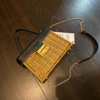 ザラ(ZARA)のZARA カゴバッグ ショルダー(かごバッグ/ストローバッグ)