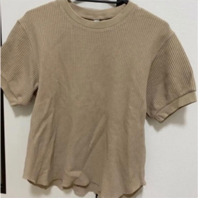 UNIQLO(ユニクロ)のユニクロ　ワッフルTシャツ レディースのトップス(Tシャツ(半袖/袖なし))の商品写真