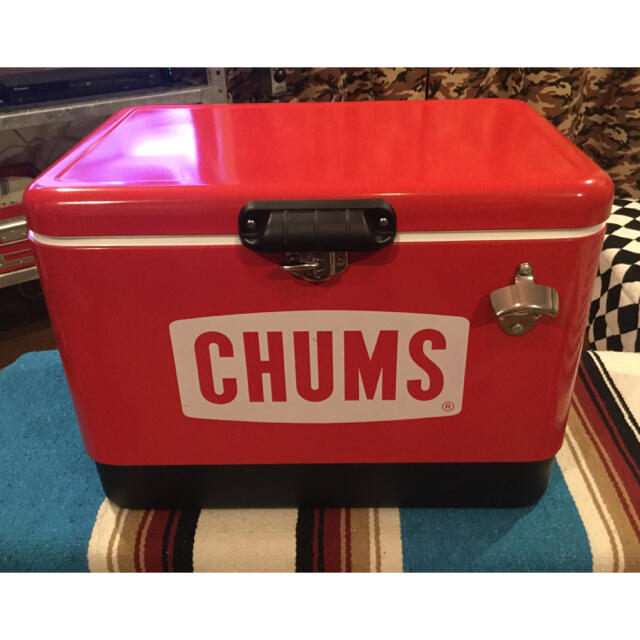 CHUMS(チャムス)のチャムス(CHUMS) スチールクーラーボックス レッド 54L スポーツ/アウトドアのアウトドア(その他)の商品写真