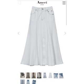 アメリヴィンテージ(Ameri VINTAGE)のAMERI DENIM DOCKING SWEAT SKIRT(ロングスカート)