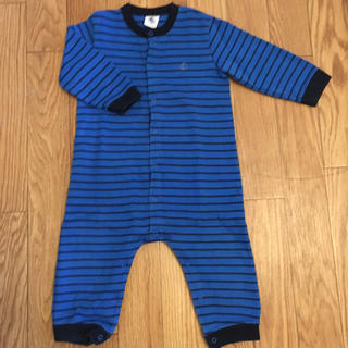 プチバトー(PETIT BATEAU)のプチバトー ロンパース 74㎝(ロンパース)