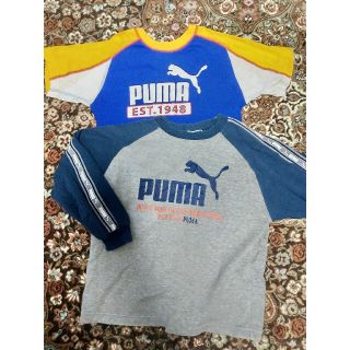 プーマ(PUMA)の２枚セットプーマPUMATシャツトレーナージュニア キッズテニス(Tシャツ/カットソー)