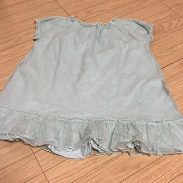 mezzo piano(メゾピアノ)のmezzo piano   ノースリーブチュニック　110 キッズ/ベビー/マタニティのキッズ服女の子用(90cm~)(Tシャツ/カットソー)の商品写真