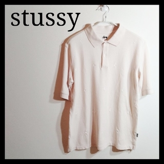 ステューシー(STUSSY)のstussy　ステューシー　ポロシャツ　Sサイズ　半袖ポロシャツ　半袖シャツ(ポロシャツ)