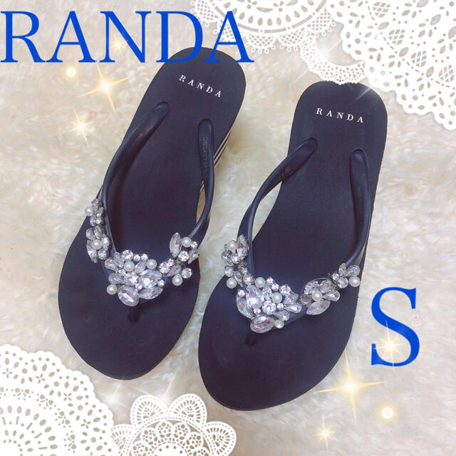 RANDA(ランダ)のRANDA❤ビジュー トングサンダル レディースの靴/シューズ(サンダル)の商品写真