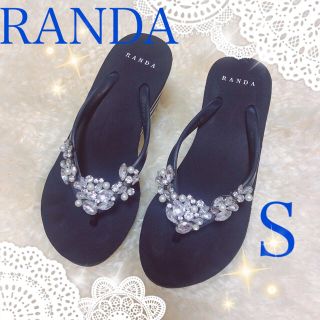 ランダ(RANDA)のRANDA❤ビジュー トングサンダル(サンダル)