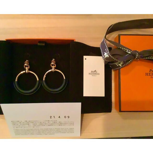 人気ブランドの新作 Hermes - 美品 エルメス ループピアス ピンク