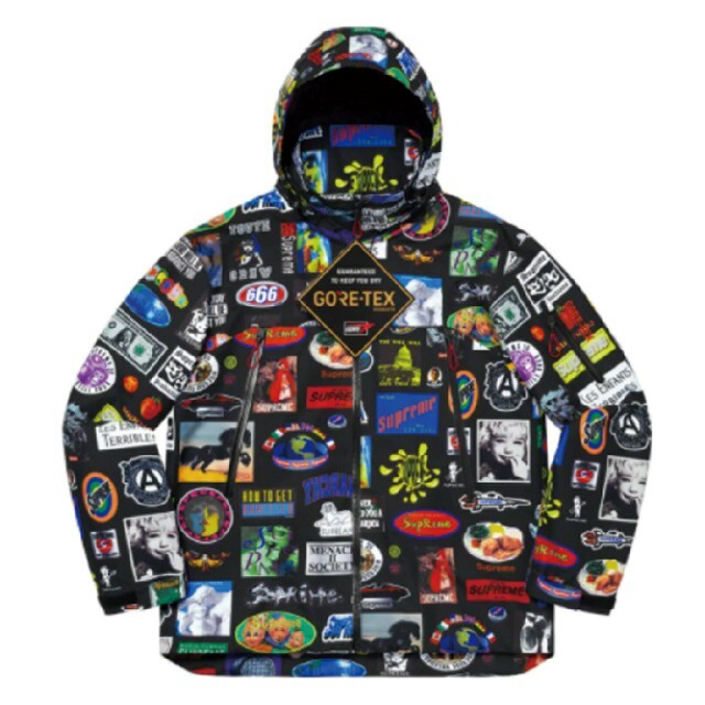 Supreme(シュプリーム)のSupreme GORE-TEX Stickers Shell Jacket S メンズのジャケット/アウター(マウンテンパーカー)の商品写真